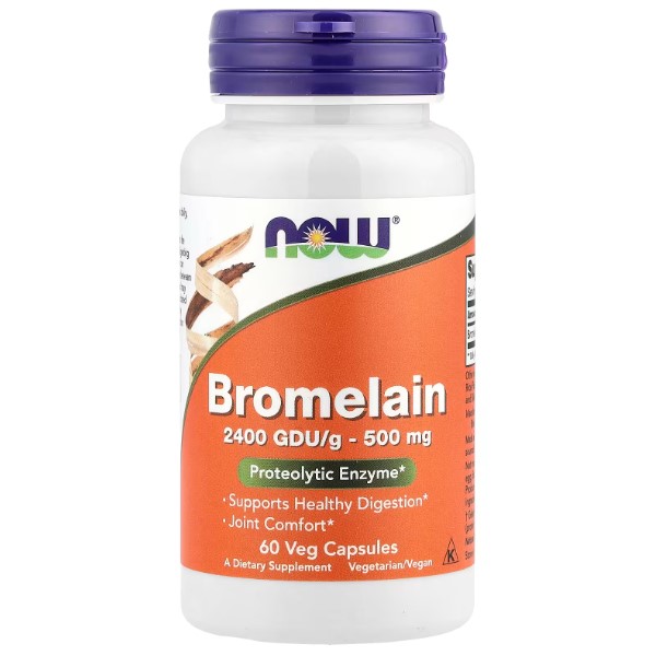 NOW Протеолітичний фермент Bromelain 500 mg 60 caps