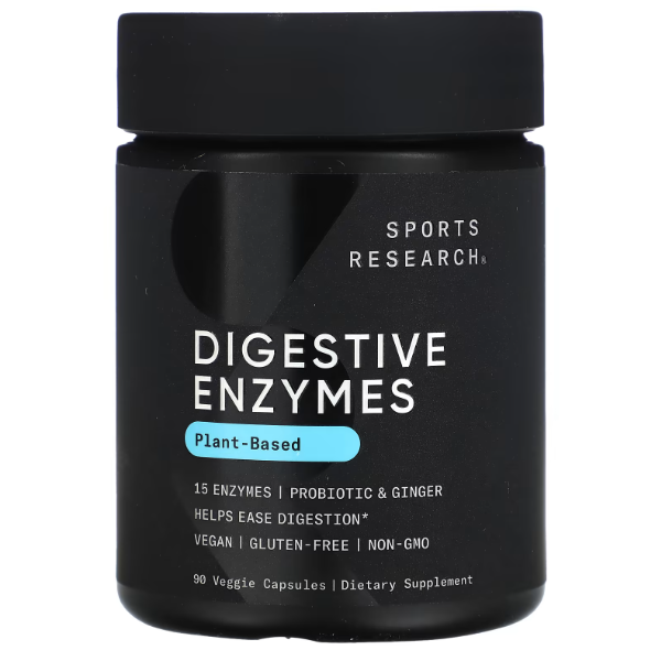 Sports Research Ферменти Digestive Enzymes plant-based 90 caps