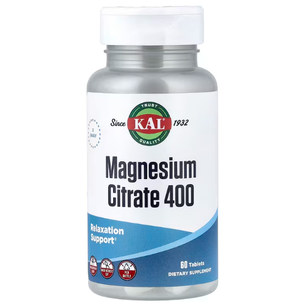 KAL Цитрат магнію Magnesium Citrate 400 (200 mg per 1 tab) 60 tab