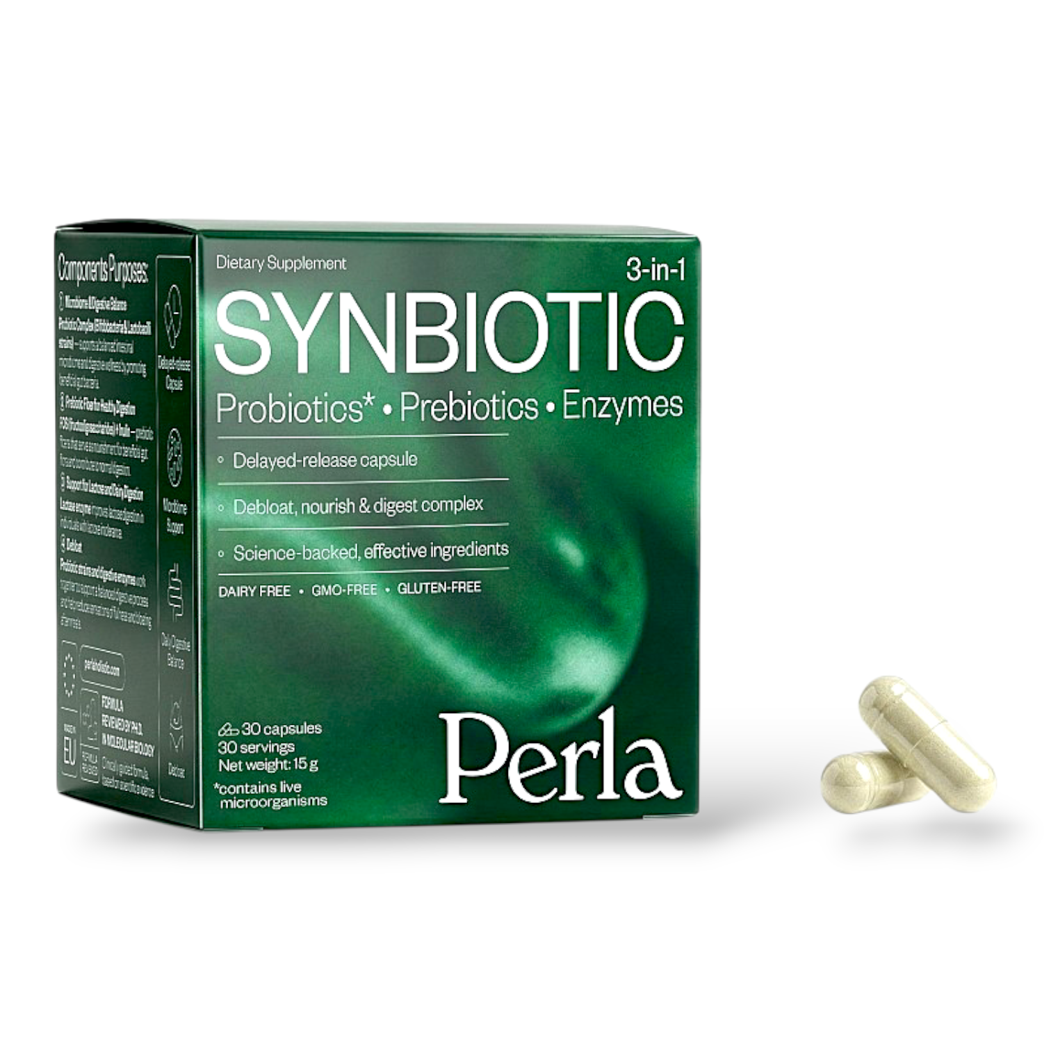 PerlaHelsa Здоров'я ШКТ Synbiotic 3 in 1 30 caps