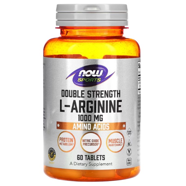 NOW Амінокислоти Arginine 1000 mg 60  tabs