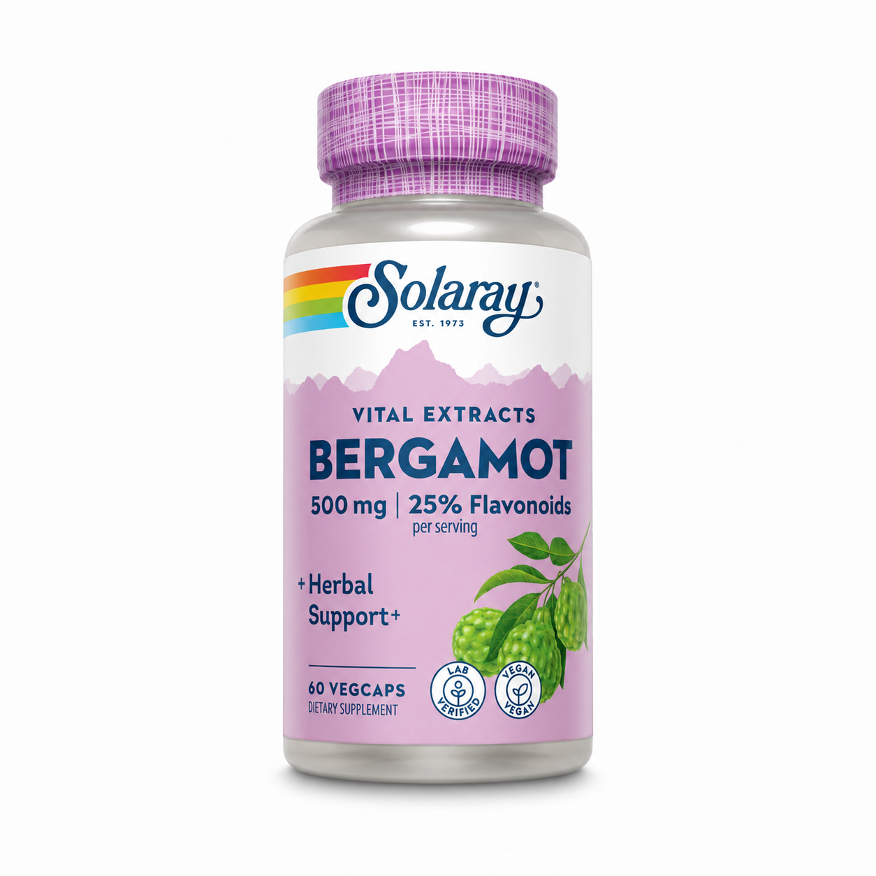 Solaray Контроль рівня холестерину Bergamot 500 mg 60 капс