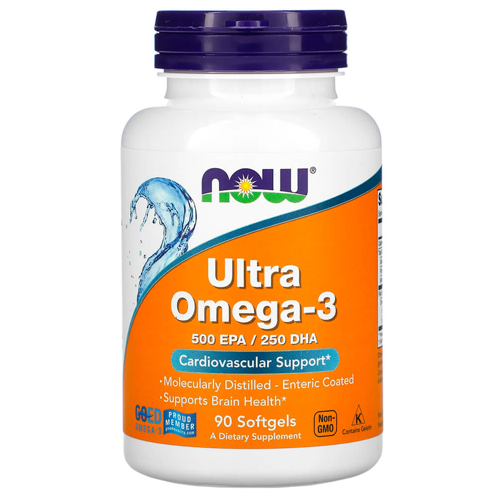 NOW Серце Ultra Omega 3 90 softgels