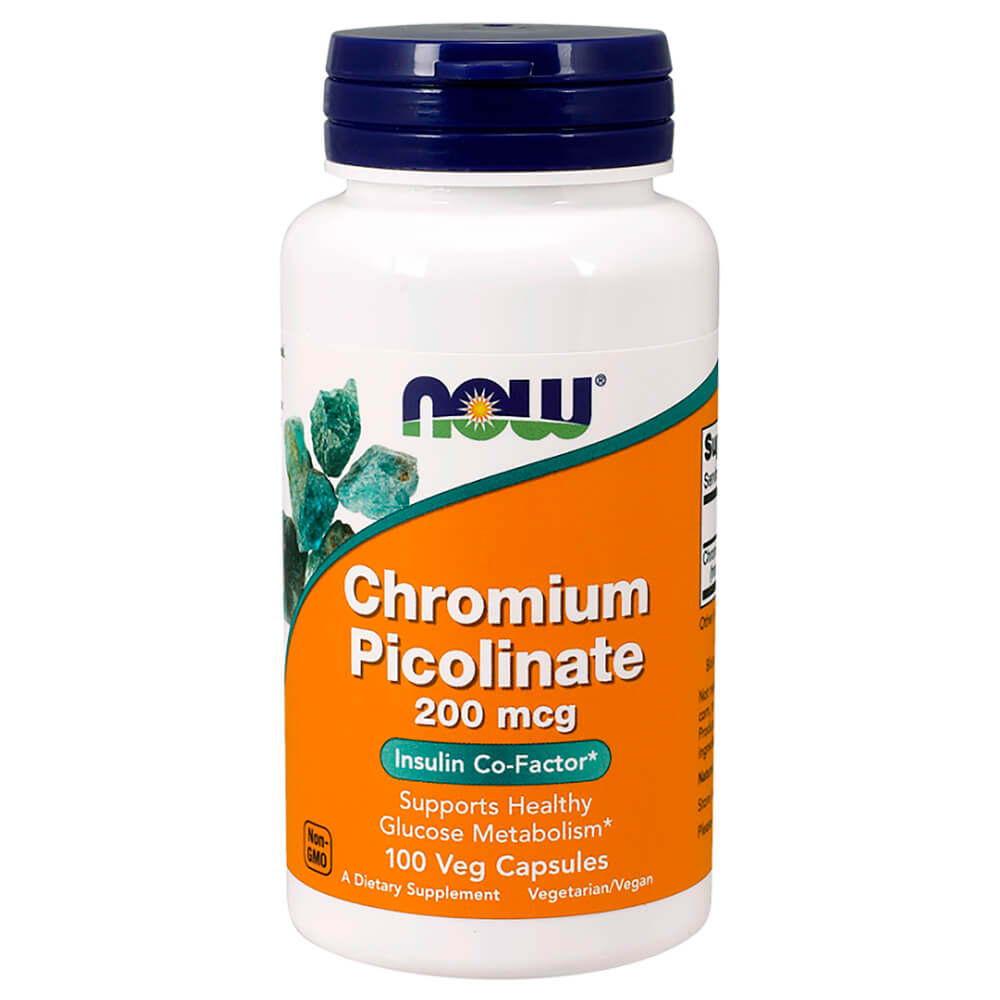 NOW Мінерали Chromium Picolinate 200 mcg 100 caps