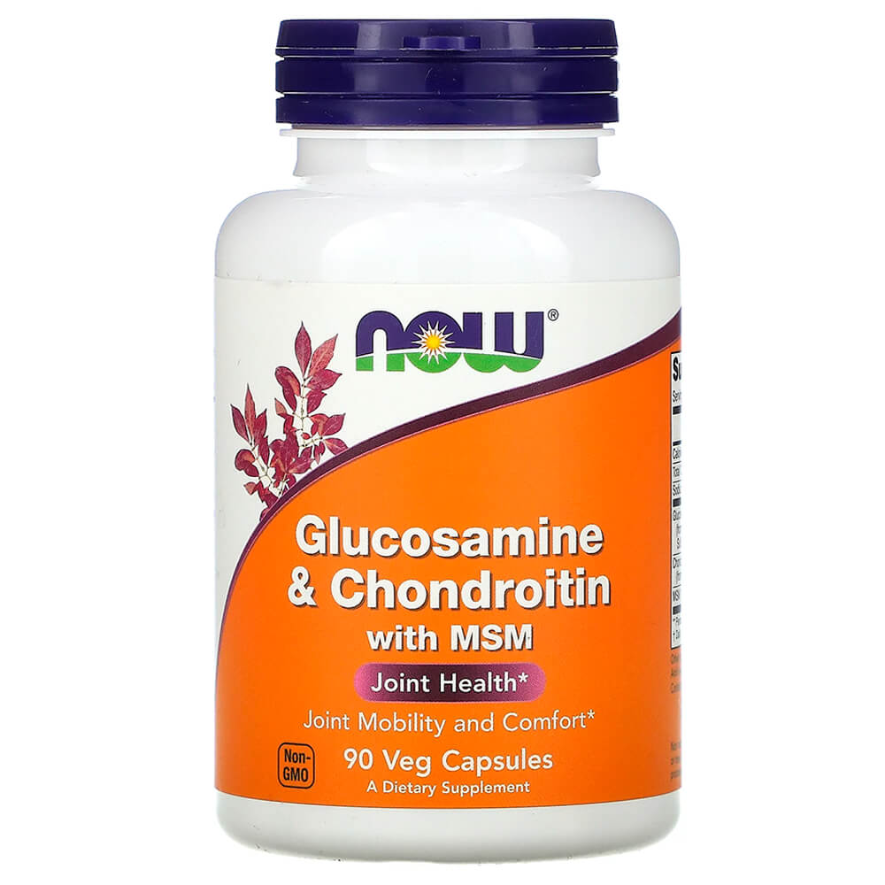 NOW Суглоби і зв 'язки Glucosamine & Chondroitin with MSM 90 caps