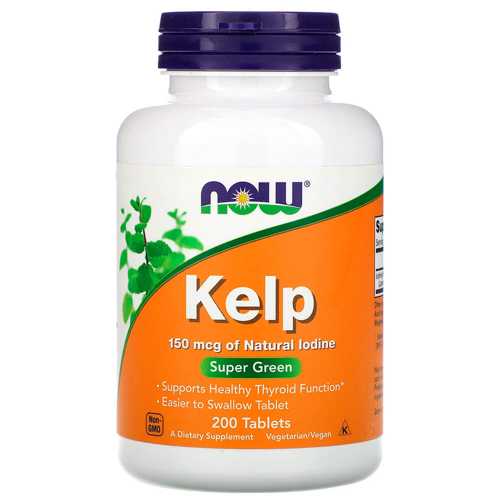 NOW Здоров'я щитоподібної залози Kelp 150 mcg 200 tabs