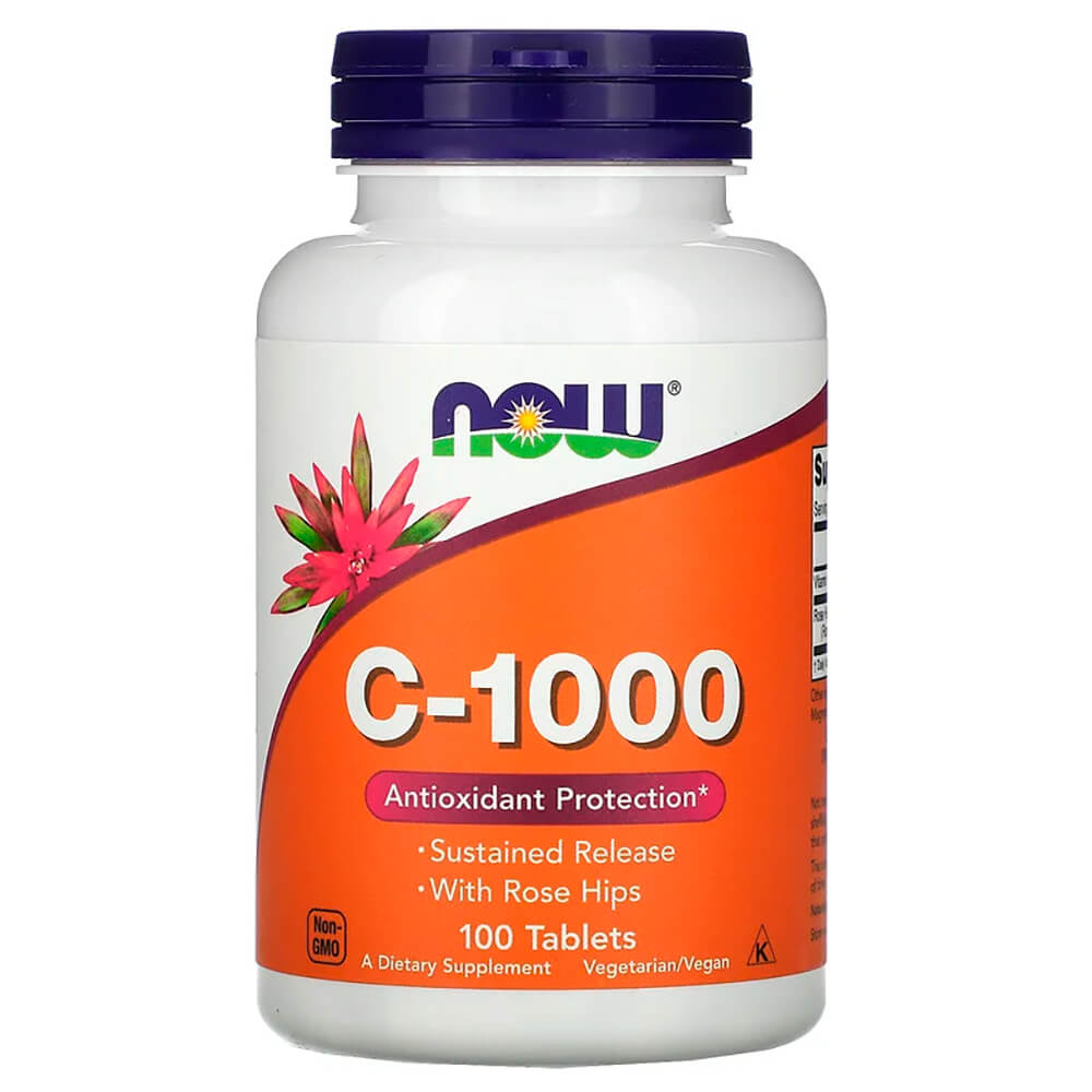 NOW Вітаміни, імунітет C-1000, 100 tabs
