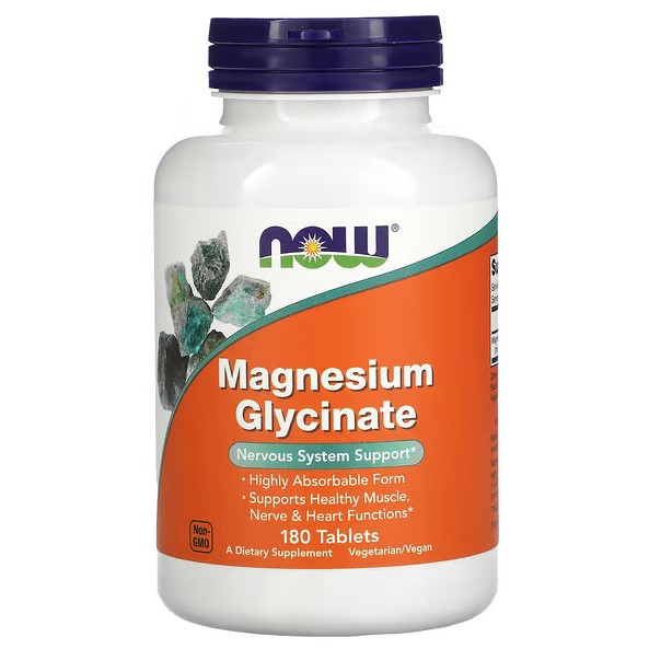 NOW Мінерали Magnesium Glycinate 180 tab