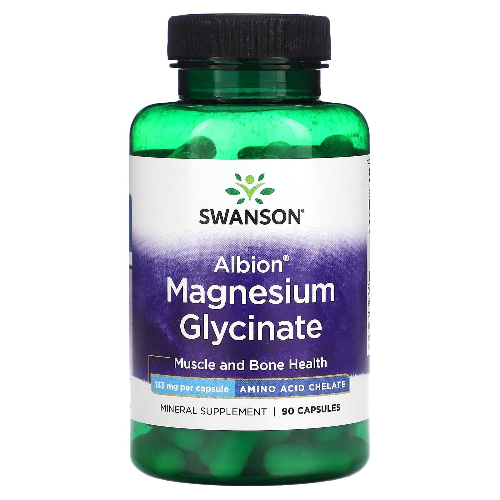 SWANSON Підтримка нервової системи Magnesium Glycinate 133 mg 90 caps