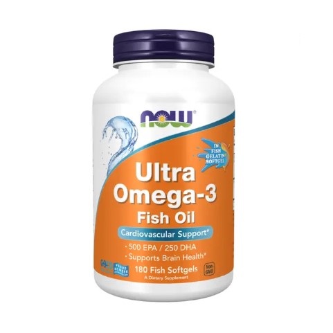 NOW Серце Ultra Omega fish gelatin softgel 180 softgels