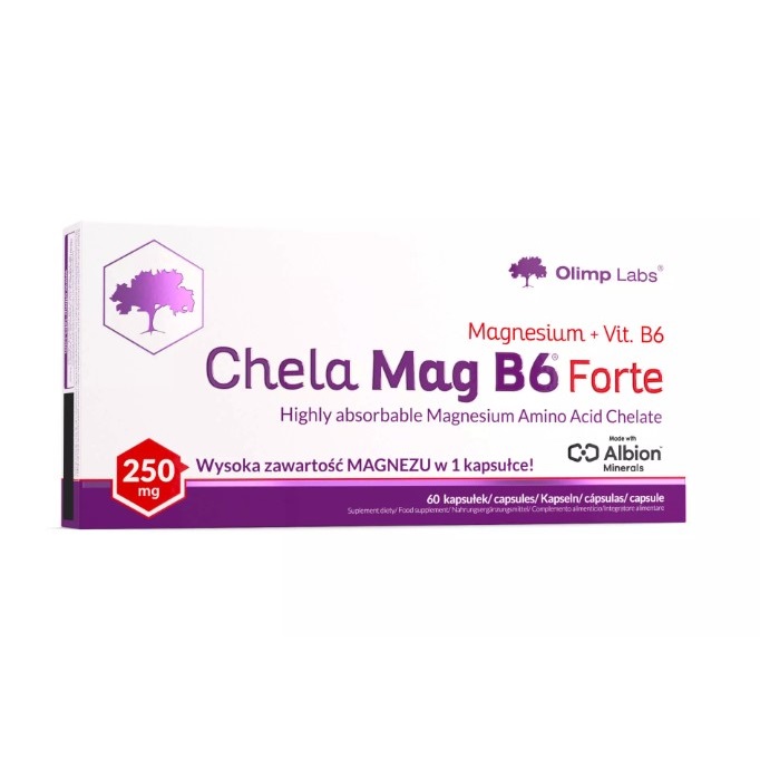 Olimp Мінерали Chela - Mag B6 Forte 250 mg 60 caps