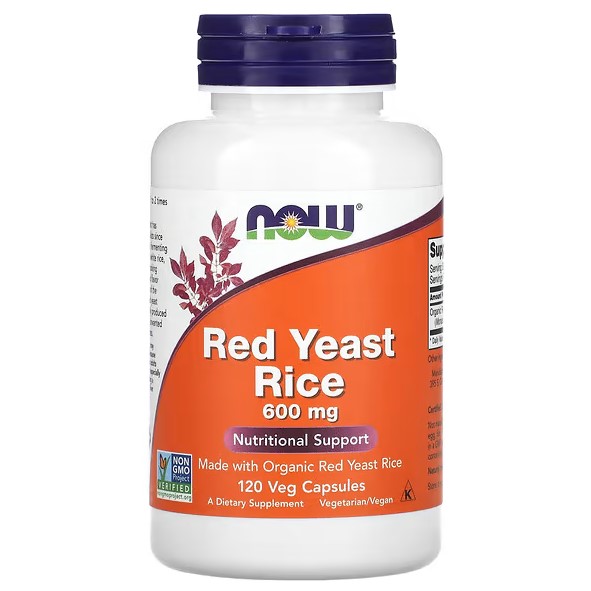NOW Зниження холестерину Red Yeast Rice 600 mg 120 caps