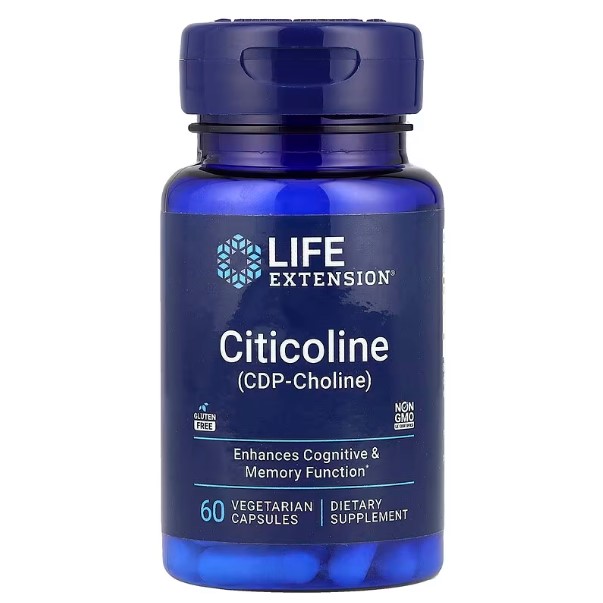 LIFE EXTENSION Пам'ять та концентрація уваги Citicoline 250 mg 60 caps