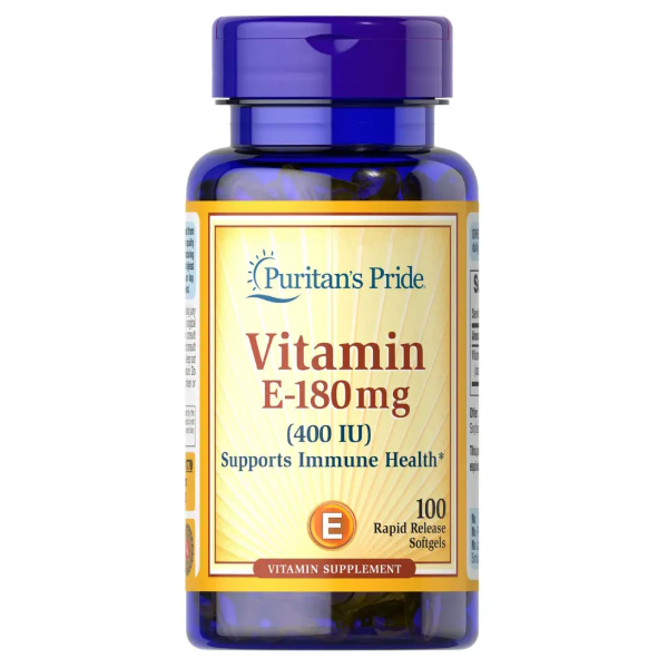 Puritans Pride Вітаміни Vitamin E 180 mg (400IU) 100 soft