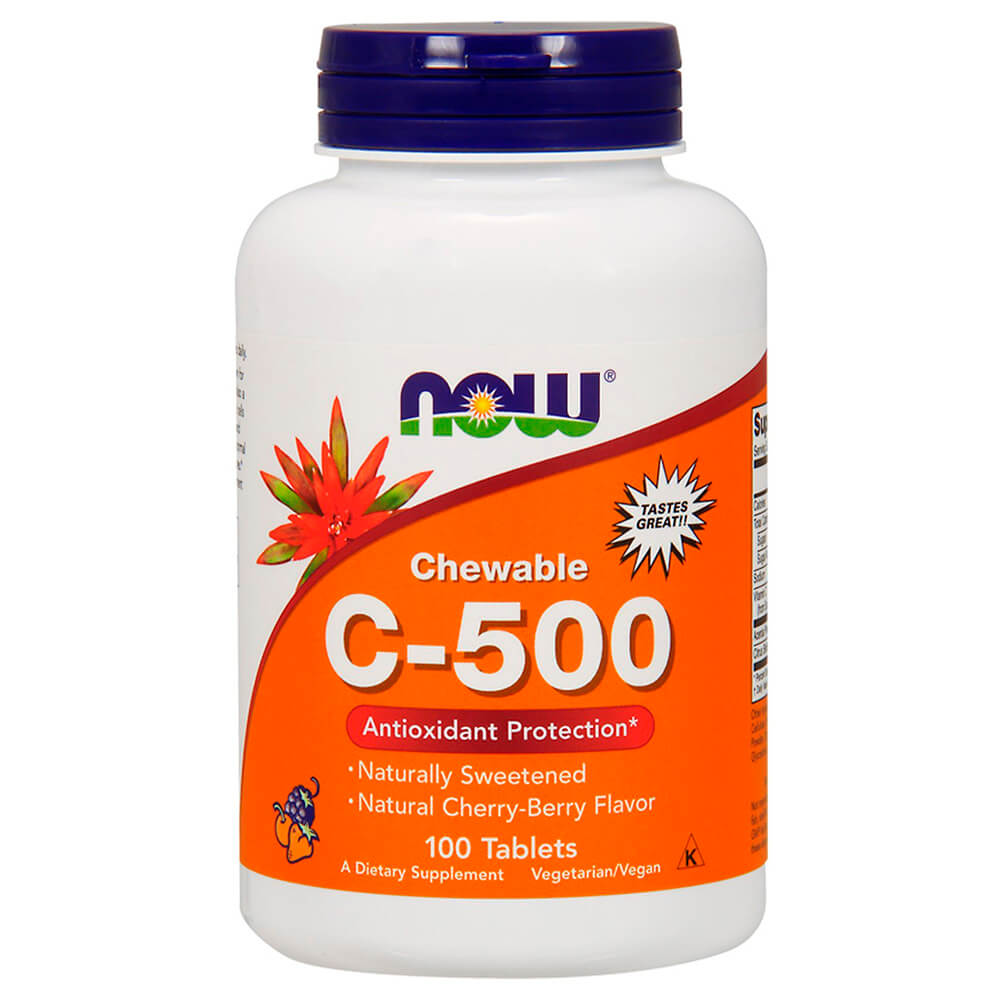 NOW Вiтамiни Vitamin C Chewable 500 100 tabs