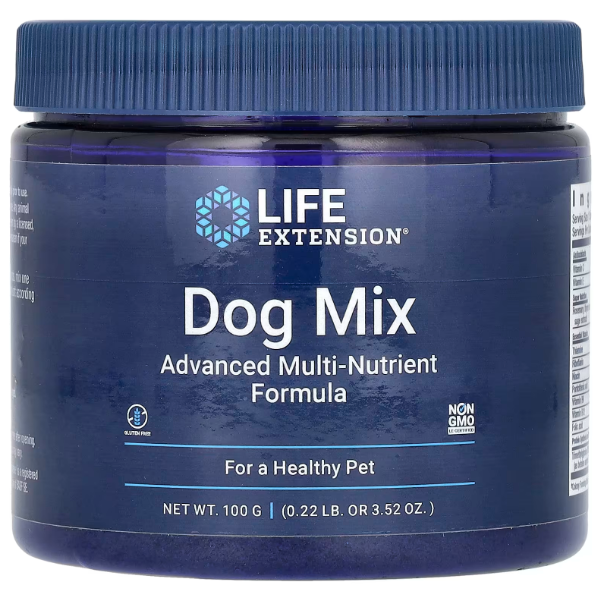 LIFE EXTENSION Вітаміни для собак з пробіотиками Dog Mix 100 g